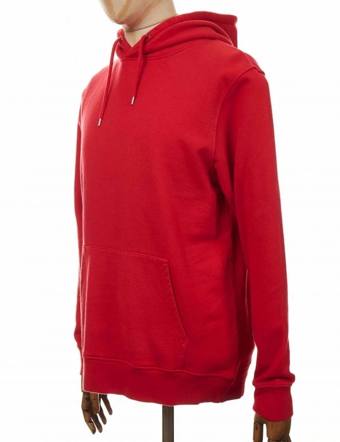 Colorful Standard Organic Cotton Hooded Sweat - Scarlet Red 6 Colorful Standard Organic Cotton Hooded Sweat - Scarlet Red - Image 4