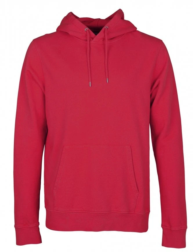 Colorful Standard Organic Cotton Hooded Sweat - Scarlet Red 3 Colorful Standard Organic Cotton Hooded Sweat - Scarlet Red