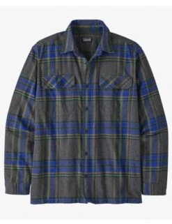 Patagonia Organic Cotton Midweight Fjord Flannel Shirt - Edge: Black