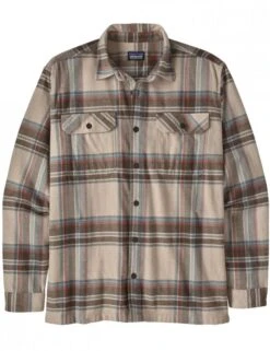 Patagonia Organic Cotton Midweight Fjord Flannel Shirt - Edge: Nautilus Tan