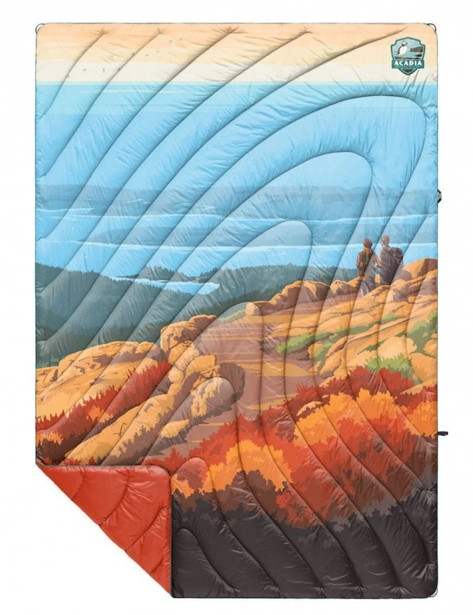 Rumpl Original Puffy Blanket - Acadia National Park Edition - Recycled Water-Resistant Camping Blanket 2 Rumpl Original Puffy Blanket - Acadia National Park Edition - Recycled Water-Resistant Camping Blanket