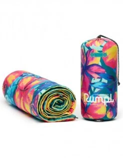 Rumpl Original Puffy Blanket in Blue Hawaii - Tropical Floral Recycled Outdoor Camping Blanket -Fatbuddha Store original puffy blanket blue hawaii p33934 114221 medium