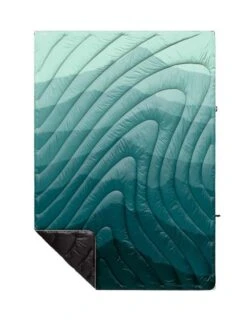 Rumpl Original Puffy Blanket - Cascade Fade - Green
