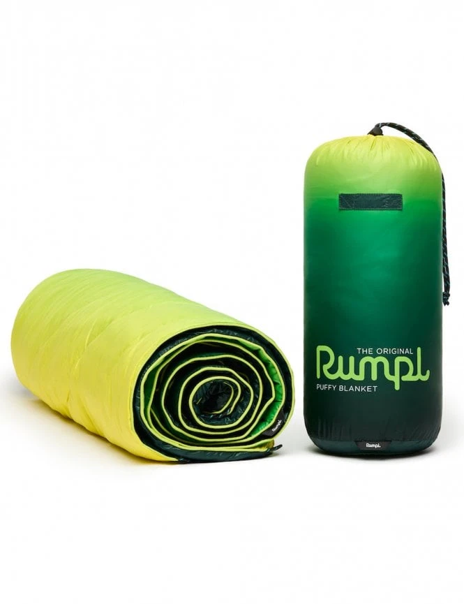 Rumpl Original Puffy Blanket - Forest Fade Gradient Recycled Camping Blanket 7 Rumpl Original Puffy Blanket - Forest Fade Gradient Recycled Camping Blanket - Image 5