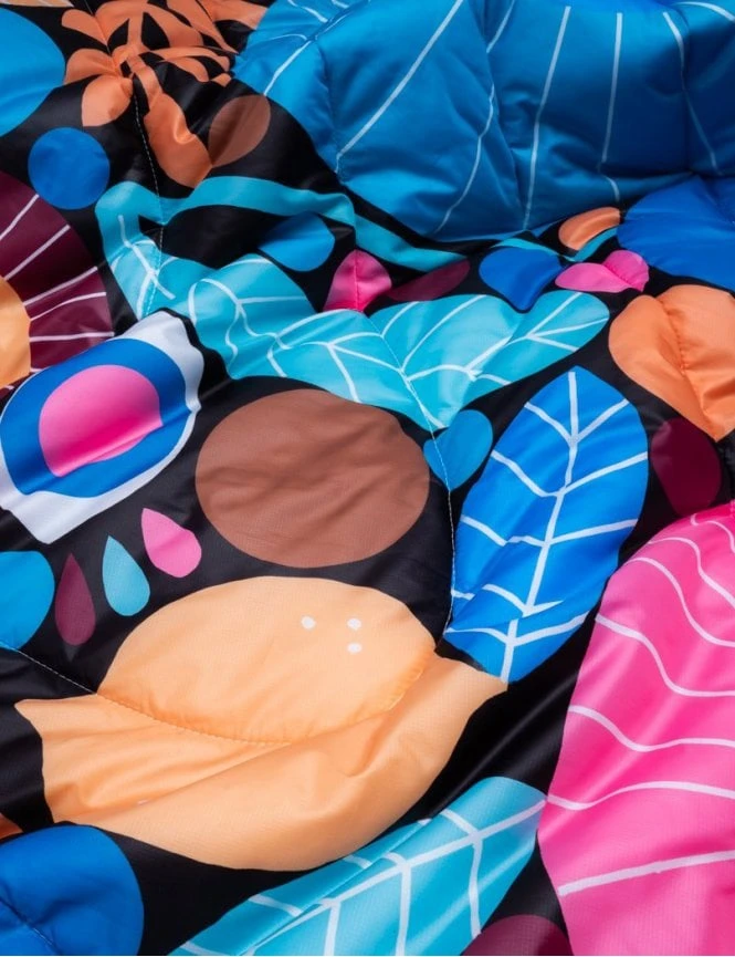 Rumpl Original Puffy Blanket - Night Garden - Lisa Congdon 4 Rumpl Original Puffy Blanket - Night Garden - Lisa Congdon - Image 2