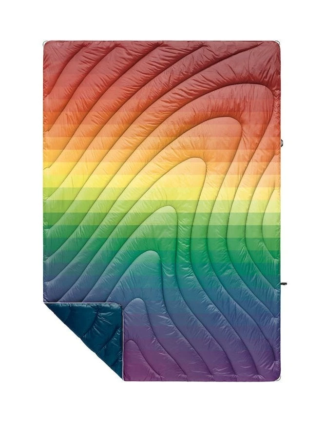 Rumpl Original Puffy Blanket in Rainbow Fade – Technical Insulated Camping Blanket 3 Rumpl Original Puffy Blanket in Rainbow Fade – Technical Insulated Camping Blanket