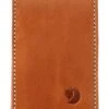 Fjallraven Ovik Card Holder Large – Cognac Leather Bi-Fold Wallet