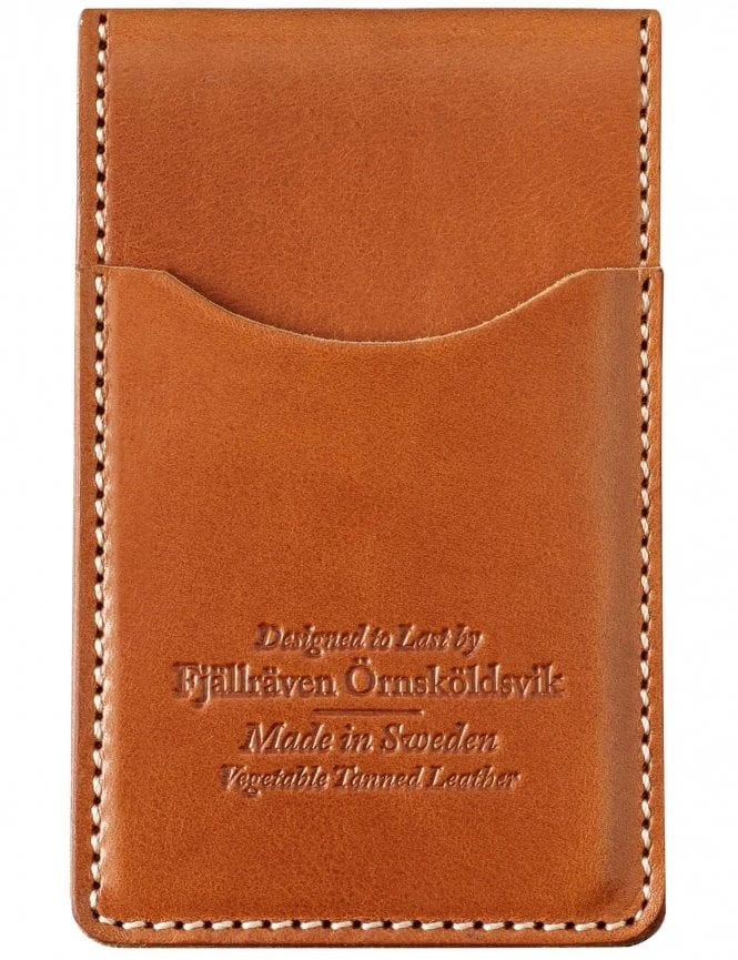 Fjallraven Ovik Card Holder Large – Cognac Leather Bi-Fold Wallet 4 Fjallraven Ovik Card Holder Large – Cognac Leather Bi-Fold Wallet - Image 2