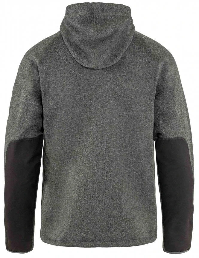 Fjallraven Ovik Fleece Hooded Jacket - Dark Grey 4 Fjallraven Ovik Fleece Hooded Jacket - Dark Grey - Image 2