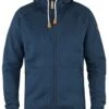 Fjallraven Ovik Fleece Zip Hooded Sweat - Navy -Fatbuddha Store ovik fleece zip hooded sweat navy p17924 118263 medium