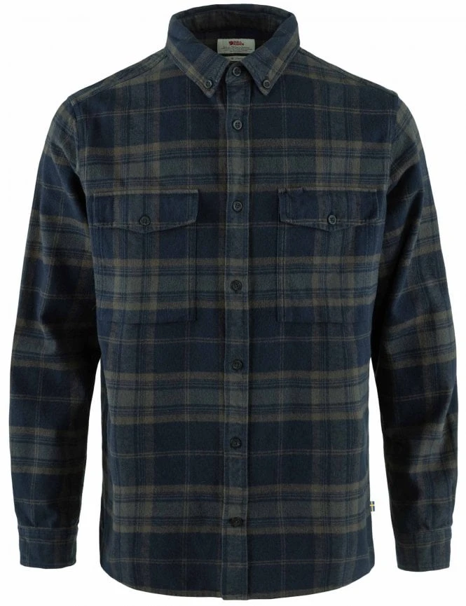 Fjallraven Ovik Twill Shirt - Dark Navy/Basalt 3 Fjallraven Ovik Twill Shirt - Dark Navy/Basalt
