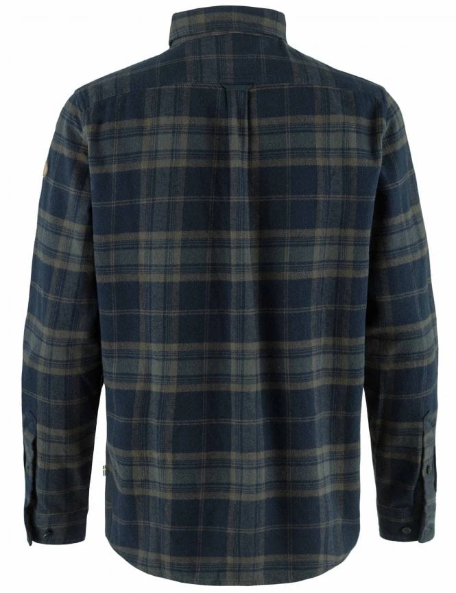 Fjallraven Ovik Twill Shirt - Dark Navy/Basalt 4 Fjallraven Ovik Twill Shirt - Dark Navy/Basalt - Image 2