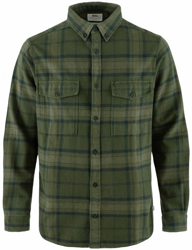 Fjallraven Ovik Twill Shirt - Deep Forest/Green 3 Fjallraven Ovik Twill Shirt - Deep Forest/Green