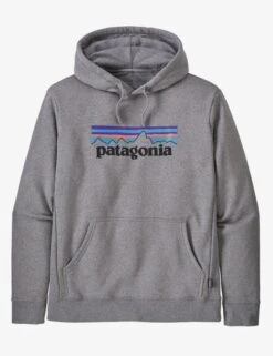 Patagonia P-6 Logo Uprisal Hooded Sweat - Gravel Heather
