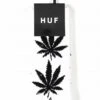 HUF Plantlife Crew Socks - White with Green Leaf Pattern -Fatbuddha Store plantlife socks white p24797 85574 medium