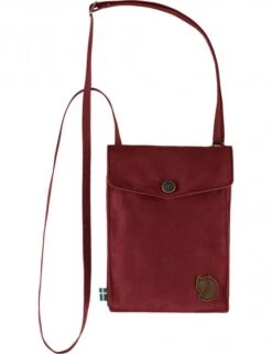 Fjallraven Pocket Bag Bordeaux Red – G-1000 HeavyDuty Eco Crossbody Pouch