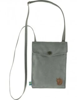 Fjallraven Pocket Bag in Super Grey – G-1000 HeavyDuty Eco Crossbody Travel Pouch