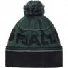 Fjallraven Pom Beanie Hat in Arctic Green and Black – Patterned Recycled Knit Winter Hat -Fatbuddha Store pom beanie hat arctic green black p30275 104405 medium