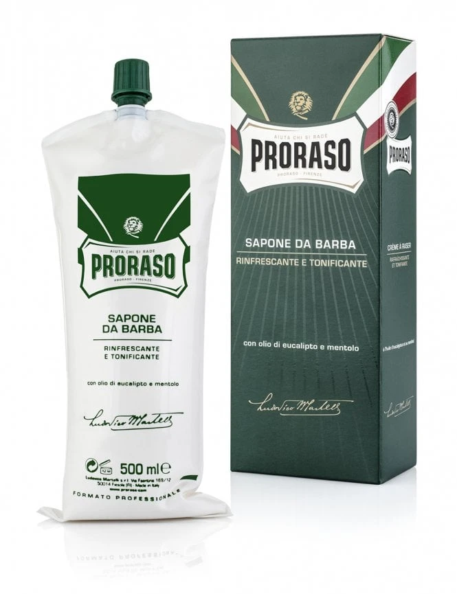 Proraso Professional Shaving Cream Tube (500ml) - Refreshing 3 Proraso Professional Shaving Cream Tube (500ml) - Refreshing