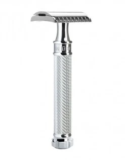 R41 TWIST Traditional Safety Razor (Open Comb) - Chrome