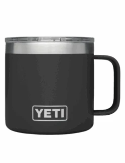 Yeti Rambler 14oz Stackable Mug in Black - Insulated Stainless Steel with MagSlider Lid