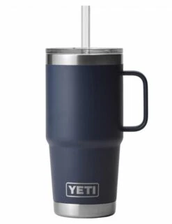 Yeti Rambler 25oz Mug W/ Staw Lid - Navy