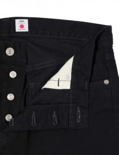 Regular Tapered Kaihara Stretch Jeans - Black Rinsed -Fatbuddha Store regular tapered kaihara stretch jeans black rinsed p31469 110742 medium