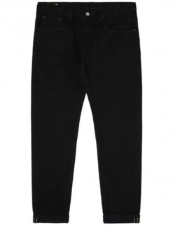 Regular Tapered Rainbow Selvedge Jeans - Black