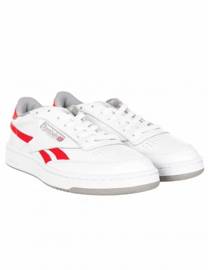 Reebok Revenge Plus Trainers - White/Primal Red 3 Reebok Revenge Plus Trainers - White/Primal Red