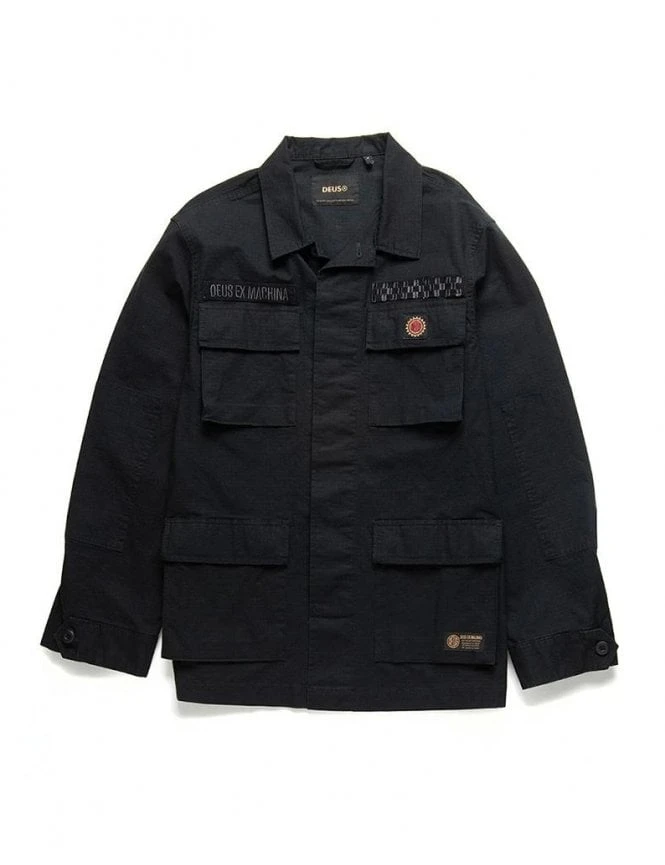 Deus Ex Machina Ripstop Jungle Shirt - Black 3 Deus Ex Machina Ripstop Jungle Shirt - Black