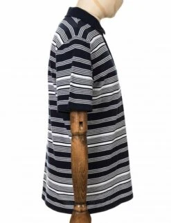 Royal Stripe Polo Shirt - Navy 11 Royal Stripe Polo Shirt - Navy -Fatbuddha Store royal stripe polo shirt navy p23163 81969 medium