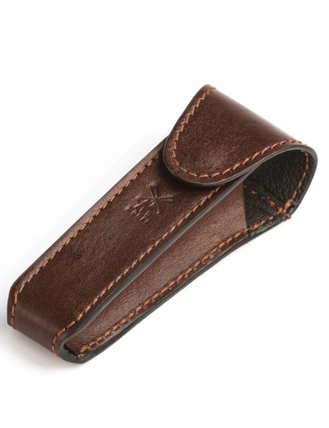 RT7 Leather Safety Razor Travel Pouch - Brown 5 RT7 Leather Safety Razor Travel Pouch - Brown - Image 3