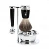 RYTMO Pure Badger Safety Razor 4-piece Shaving Set - Black -Fatbuddha Store rytmo pure badger safety razor 4 piece shaving set black p23910 84894 medium