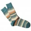 Anonymous Ism Green Sarape Multi-Stripe - Hemp Blend Ribbed Crew Socks