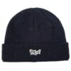 Dark Seas Scheider Navy Blue Waffle Knit – Shallow Fit Cuffed Beanie Hat