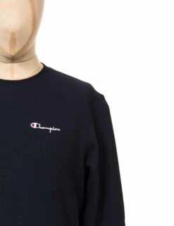 Champion Reverse Weave Script Logo Crew Sweat - NNY Navy -Fatbuddha Store script logo crew sweat nny navy p24878 86224 medium