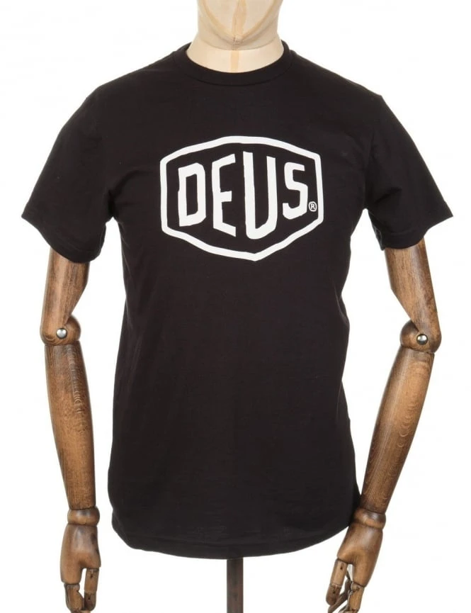 Deus Ex Machina Shield Logo Tee - Black 3 Deus Ex Machina Shield Logo Tee - Black
