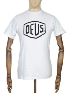 Deus Ex Machina Shield Logo Tee - White
