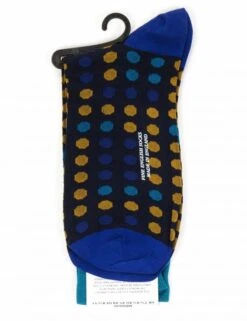 Pantherella Simkin Navy Ribbed Cotton Mix Socks - Luxury Mid-Calf Dress Socks -Fatbuddha Store simkin socks navy p25339 89032 medium