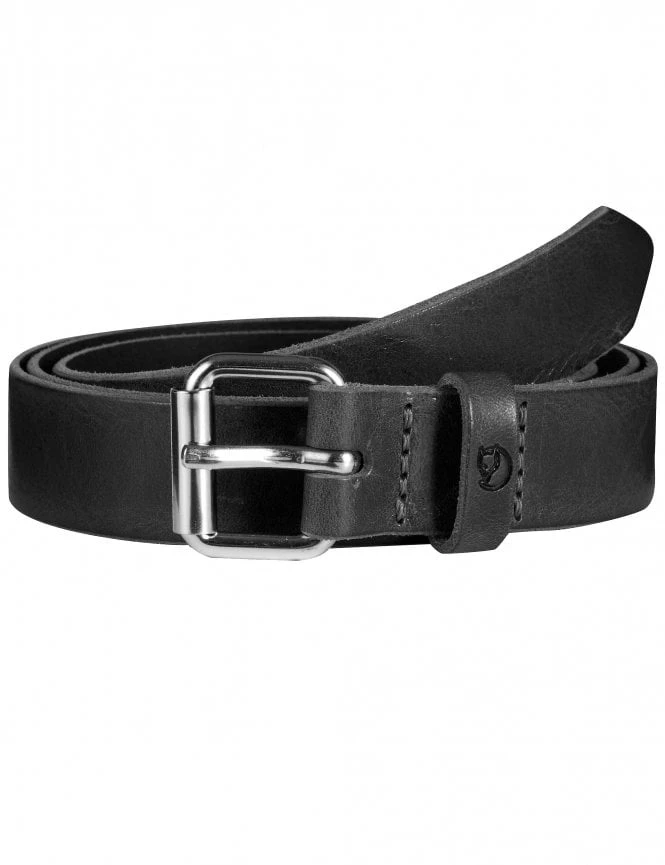Fjallraven Singi 2.5cm Leather Belt - Black 3 Fjallraven Singi 2.5cm Leather Belt - Black