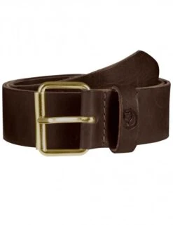 Fjallraven Singi 4cm Leather Belt in Dark Brown – Classic Vegetable-Tanned Rugged Accessory
