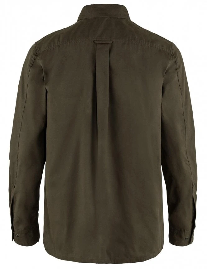 Fjallraven Singi Overshirt - Dark Olive 4 Fjallraven Singi Overshirt - Dark Olive - Image 2