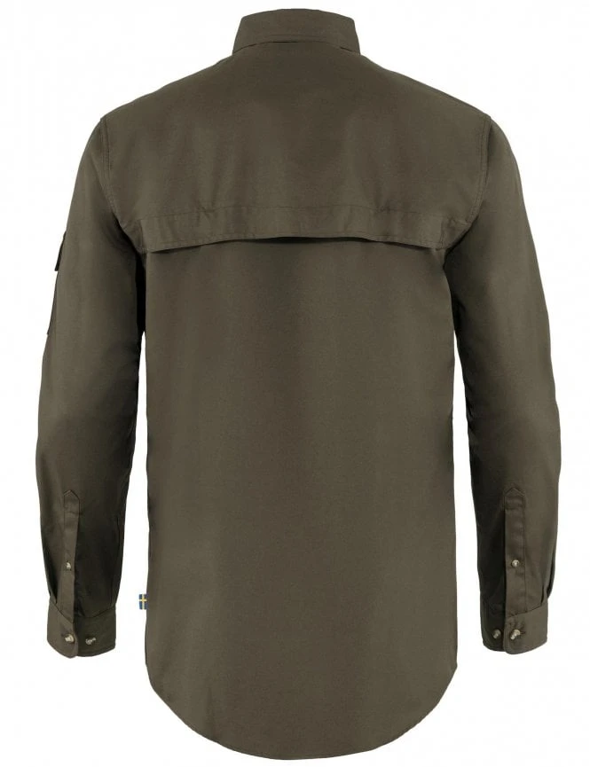 Fjallraven Singi Trekking Shirt - Dark Olive 4 Fjallraven Singi Trekking Shirt - Dark Olive - Image 2