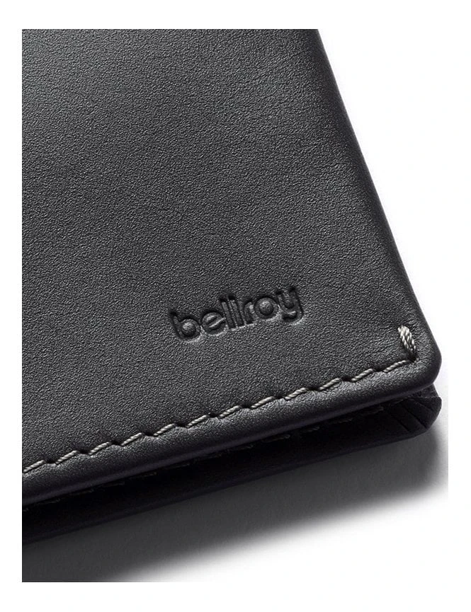 Bellroy Slim Sleeve Wallet - Charcoal and Cobalt Premium Leather Minimalist Bifold 6 Bellroy Slim Sleeve Wallet - Charcoal and Cobalt Premium Leather Minimalist Bifold - Image 4