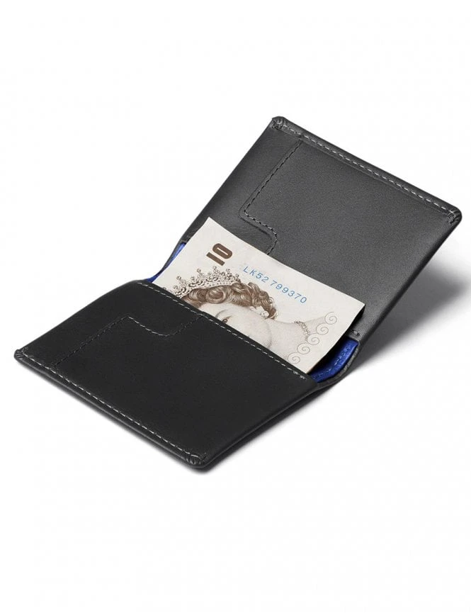 Bellroy Slim Sleeve Wallet - Charcoal and Cobalt Premium Leather Minimalist Bifold 9 Bellroy Slim Sleeve Wallet - Charcoal and Cobalt Premium Leather Minimalist Bifold - Image 7