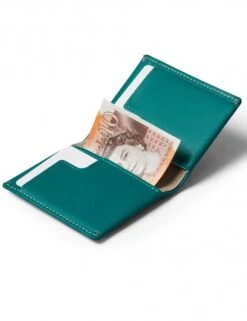 Bellroy Slim Sleeve Wallet in Teal – Premium Eco-Leather Minimalist Bifold -Fatbuddha Store slim sleeve wallet teal p35575 117076 medium