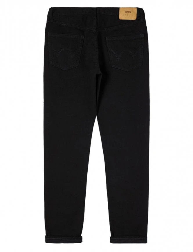 Slim Tapered Kaihara Purple X White Jeans- Black Rinsed 4 Slim Tapered Kaihara Purple X White Jeans- Black Rinsed - Image 2