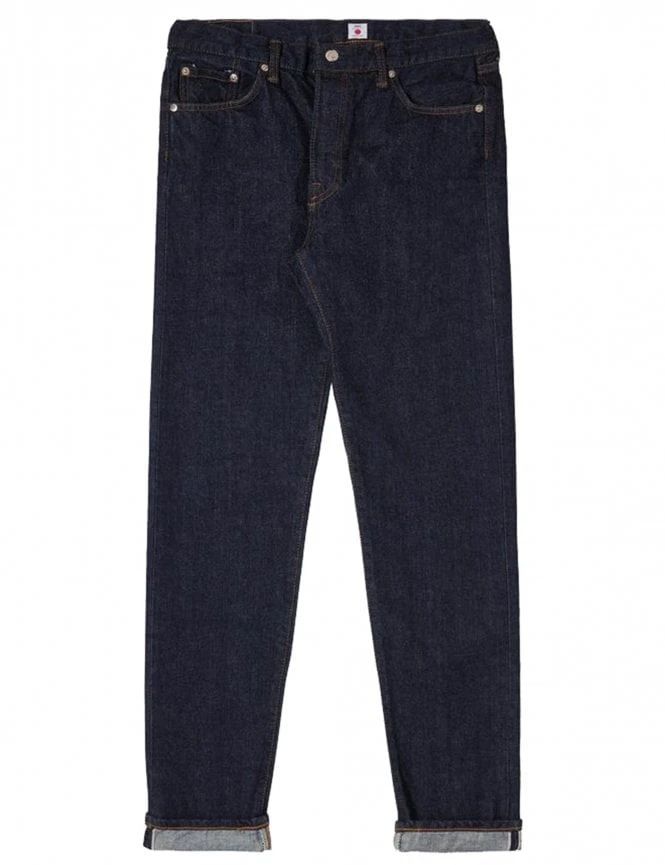 Slim Tapered Red Selvedge Jeans - Blue Rinsed 3 Slim Tapered Red Selvedge Jeans - Blue Rinsed