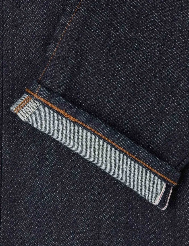 Slim Tapered Red Selvedge Jeans - Blue Unwashed 6 Slim Tapered Red Selvedge Jeans - Blue Unwashed - Image 4