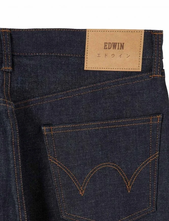 Slim Tapered Red Selvedge Jeans - Blue Unwashed 9 Slim Tapered Red Selvedge Jeans - Blue Unwashed - Image 7